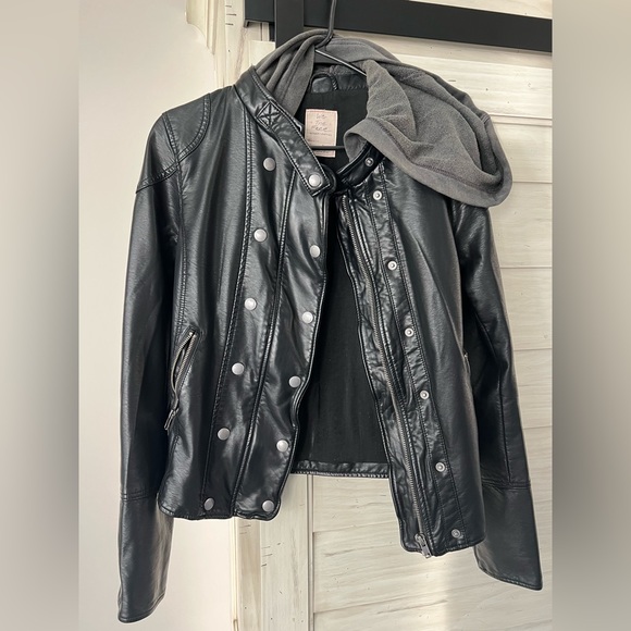 We The Free Jackets & Blazers - We The Free (Free People) Vegan Leather Jacket NWOT